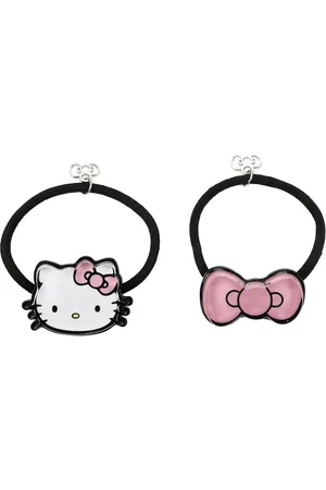 Hello Kitty Character & Bow 2-Piece Stretchy Hair Tie Set
