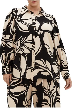 City Chic Plus Size Rosabella Print Shirt