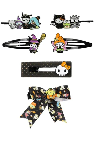 Hello Kitty & Friends Halloween Costumes 6-Piece Hair Clip Set