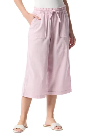 Gloria Vanderbilt Rainey Pull-On Wide-Leg Cropped Pants
