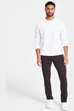 Michael Kors Mens Regular Fit Embossed Logo Sweatshirt Parker Slim Fit Stretch Jeans