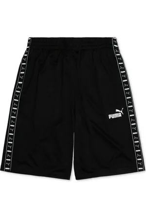 PUMA Big Boys Logo Lab Shorts - Black