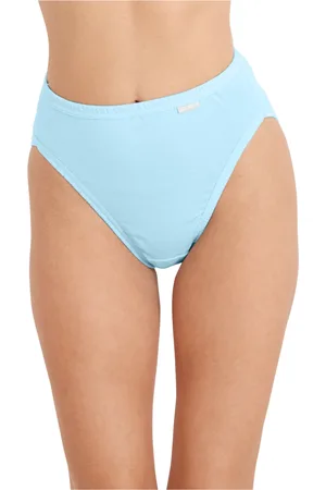 Jockey Elance French Cut 3 Pack Underwear 1485 1487, Extended Sizes - Flowering Line/Cactus Pine/Bleached