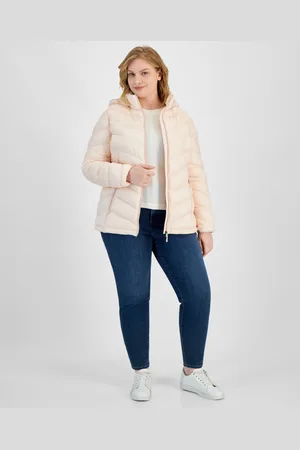Charter Club Plus Size Packable Hooded Puffer Coat, Created for Macy