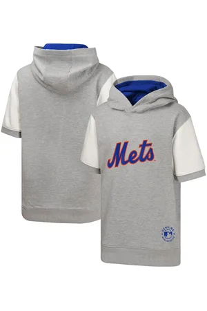 Outerstuff Big Boys and Girls New York Mets Line Up Short Sleeve Pullover Hoodie