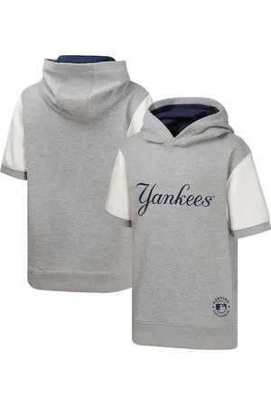 Outerstuff Big Boys and Girls New York Yankees Line Up Short Sleeve Pullover Hoodie