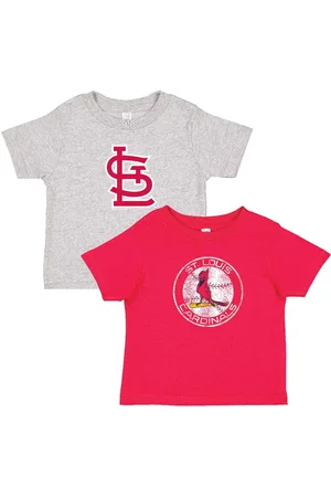 Soft As A Grape Toddler Red/Heather Gray St. Louis Cardinals Cooperstown Collection T-Shirt, Set of 2 - Red, Heather Gray