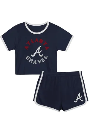 Outerstuff Toddler 2-Piece Atlanta Braves Double Run T-Shirt & Shorts Set