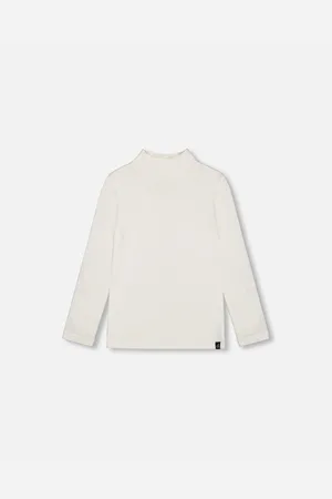 Deux par Deux Big Girls Super Soft Brushed Mock Neck Top