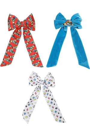 Hello Kitty & Friends Character Rainbow 3-Piece Bow Clips Set