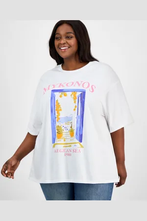 Grayson Threads, The Label Trendy Plus Size Mykonos Graphic T-Shirt