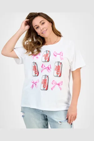 Grayson Threads, The Label Trendy Plus Size Diet Coke Bows Graphic T-Shirt