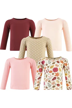 Hudson Baby Girls Hudson Thermal Long Sleeve Tees 5pk, , 18-24 Months