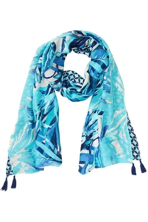 Olsen Abstract Palm Print Scarf