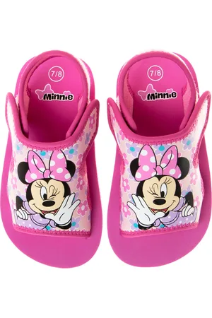 Disney Toddler Girls Minnie Mouse Hook and Loop Sandals