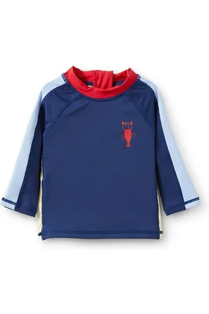 Cotton On Baby Boys Freddie Rash Vest - Navy ink/colourblock
