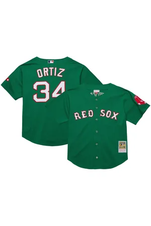 Mitchell & Ness Big Boys and Girls David Ortiz Boston Red Sox Cooperstown Collection Mesh Batting Practice Jersey