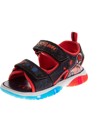 SPIDERMAN Toddler Boys Open Toe Sport Sandals - Black, Red
