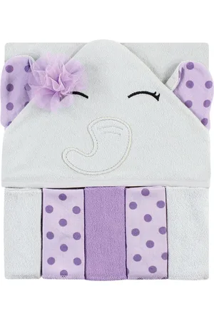 Hudson Infant Girl Hooded Towel and Five