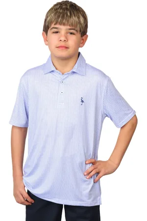 Tailorbyrd Boys Multi Dots Printed Performance Short Sleeve Polo