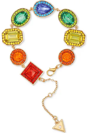 Guess Tone Rainbow Rhinestone Statement Bracelet