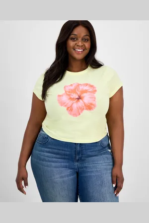 Grayson Threads, The Label Trendy Plus Size Hibiscus Graphic Baby T-Shirt