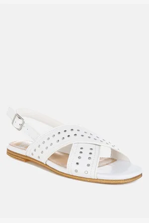RAG & CO Calluna Stud Embellished Buckled Flats