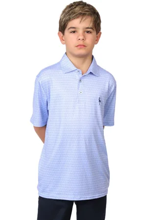Tailorbyrd Boys Airplanes Printed Performance Polo