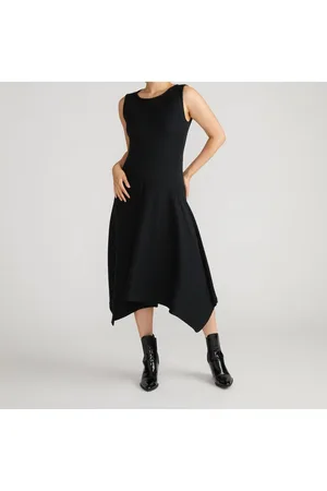 UNIVERSAL STANDARD Plus Size Aspen Rib Asymmetrical Dress