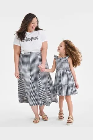 On 34th Trendy Plus Size Mama Graphic T Shirt Gingham Seersucker Midi Skirt Exclusively At Macys
