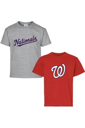 Soft As A Grape Big Boys and Girls 2-Pack Red/Gray Washington Nationals T-Shirt Set - Red, Gray