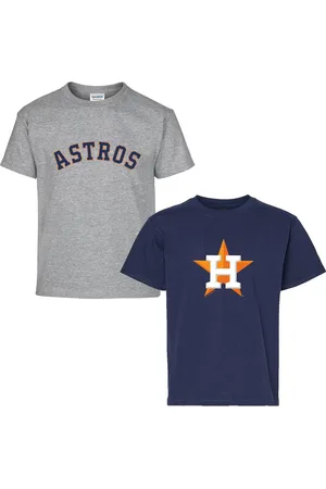 Soft As A Grape Big Boys and Girls 2-Pack Navy/Gray Houston Astros T-Shirt Set - Navy, Gray