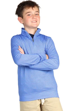 Tailorbyrd Boys Tees Printed Performance Quarter Zip