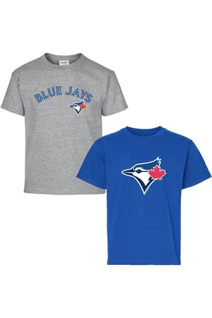 Soft As A Grape Big Boys and Girls 2-Pack Royal/Gray Toronto Blue Jays T-Shirt Set - Royal, Gray