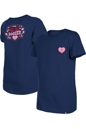 New Era Big Girls Uswnt Bubble Heart T-Shirt