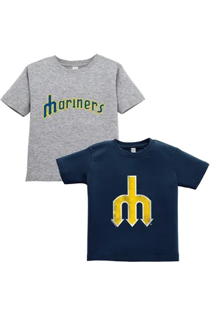 Soft As A Grape Toddler 2-Pack Navy/Gray Seattle Mariners Cooperstown Collection T-Shirt Set - Navy, Gray