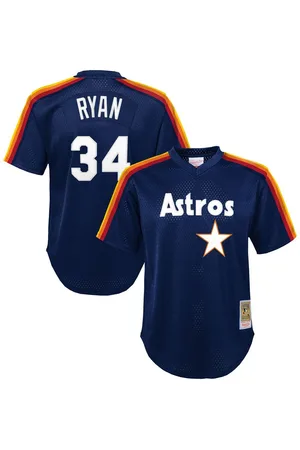 Mitchell & Ness Toddler Nolan Ryan Houston Astros Throwback Mesh Batting Practice Jersey