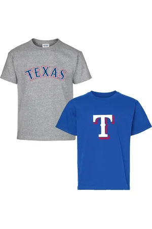 Soft As A Grape Big Boys and Girls 2-Pack Royal/Gray Texas Rangers T-Shirt Set - Royal, Gray
