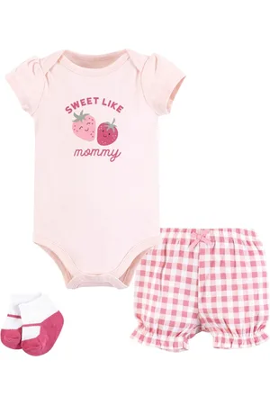 Hudson Baby Girls Hudson Bodysuit, Short and Sock,