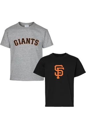 Soft As A Grape Big Boys and Girls 2-Pack Black/Gray San Francisco Giants T-Shirt Set - Black, Gray