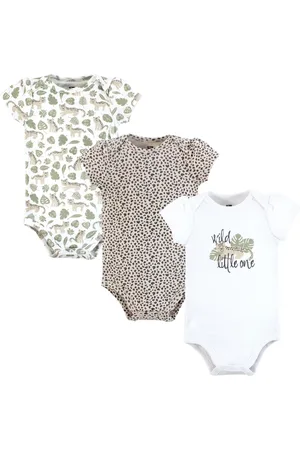 Hudson Baby Girls Hudson Cotton Bodysuits 3-Pack,
