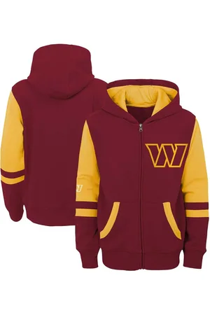 Outerstuff Big Boys Washington Commanders Colorblock Full-Zip Hoodie