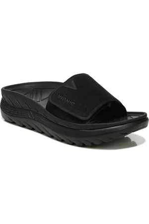 Vionic Unisex Rejuvenate Recovery Sandals - Black/black