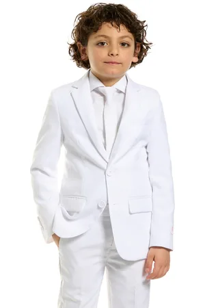 OppoSuits Boys Knight Solid Suit Including Blazer, Pants and Clip-On-Tie