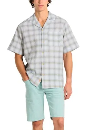 Scotch&Soda Scotch Soda Mens Checked Short Sleeve Shirt Denim Shorts