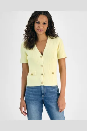 I.N.C. International Concepts Petite Short-Sleeve Knit Cardigan, Exclusively at Macy