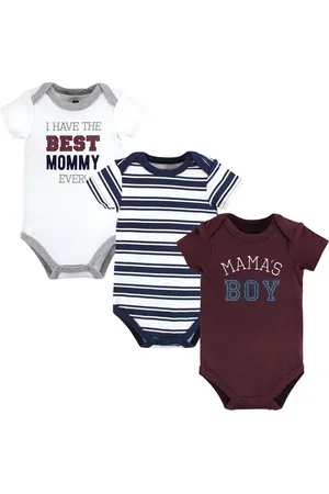 Hudson Baby Boys Hudson Cotton Bodysuits, Love Dad, 6-9 Months