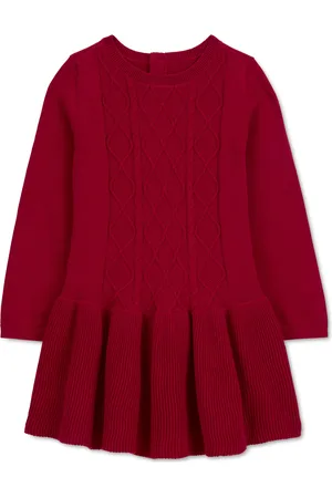 Carters Toddler Girls Cotton Cable-Knit Sweater Dress