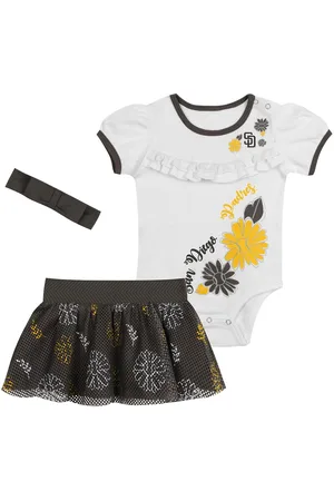 Outerstuff Baby Boys and Girls 3-Piece San Diego Padres Sweet Catcher Headband Skirt Set