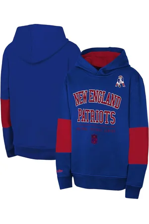 Mitchell & Ness Big Boys and Girls New England Patriots Retro Fleece Pullover Hoodie